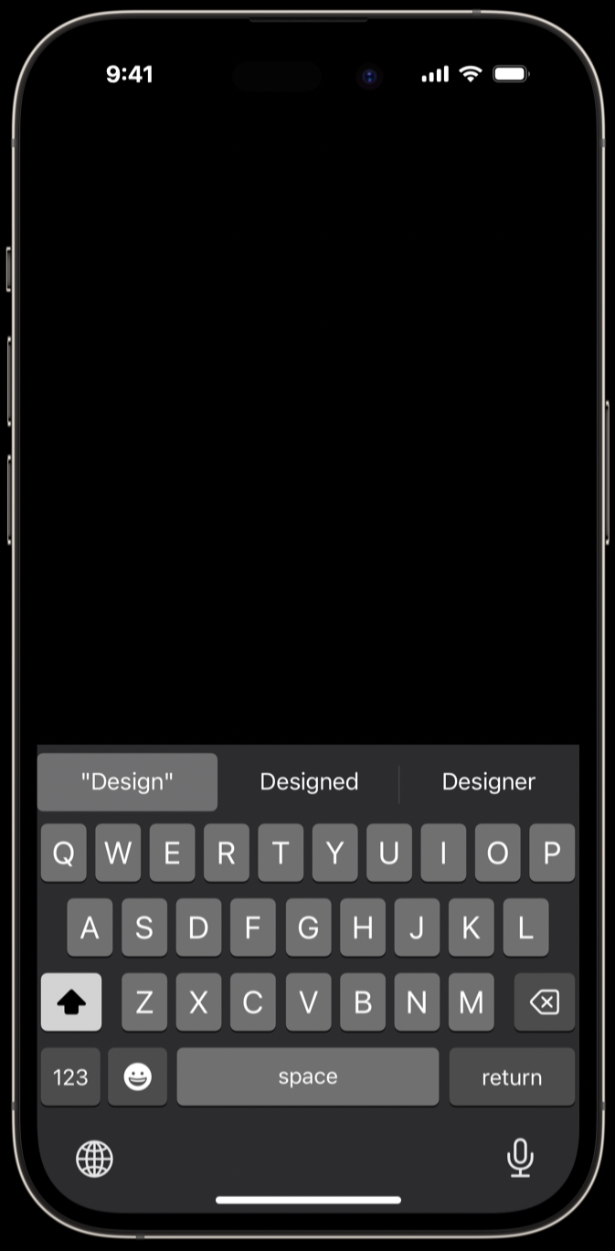 iPhone template