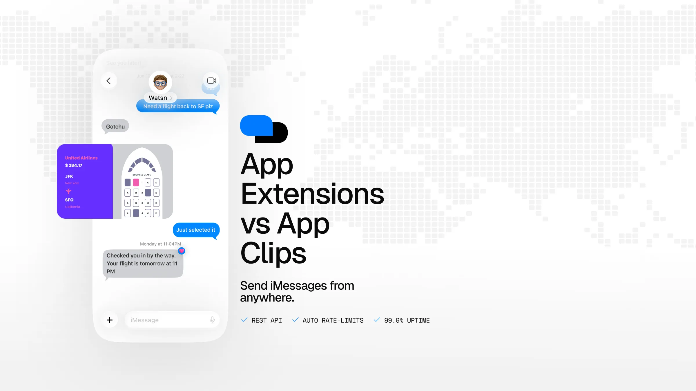 App Clips vs iMessage Apps compared inside the Messages app